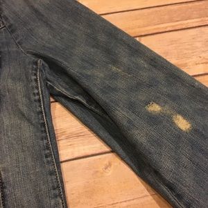 J. Crew Factory Jackets & Coats - Distressed J. Crew Factory Jean Jacket, Size M J. Crew Factory Jackets & Coats - Distressed J. Crew Factory Jean Jacket, Size M